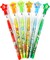 TINYMILLS 24 Pcs Jurassic Dinosaur Stackable Pencil Assortment with Eraser for Party Favors Goodie Bag Stuffers VBS Classroom Rewards Carnival Prize